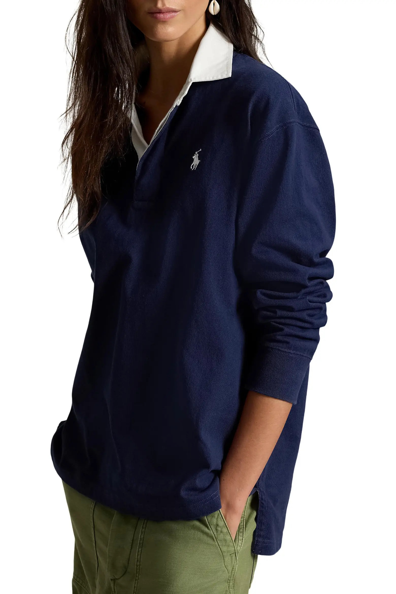 Oversize Rugby Cotton Polo (Women) | Nordstrom | Nordstrom
