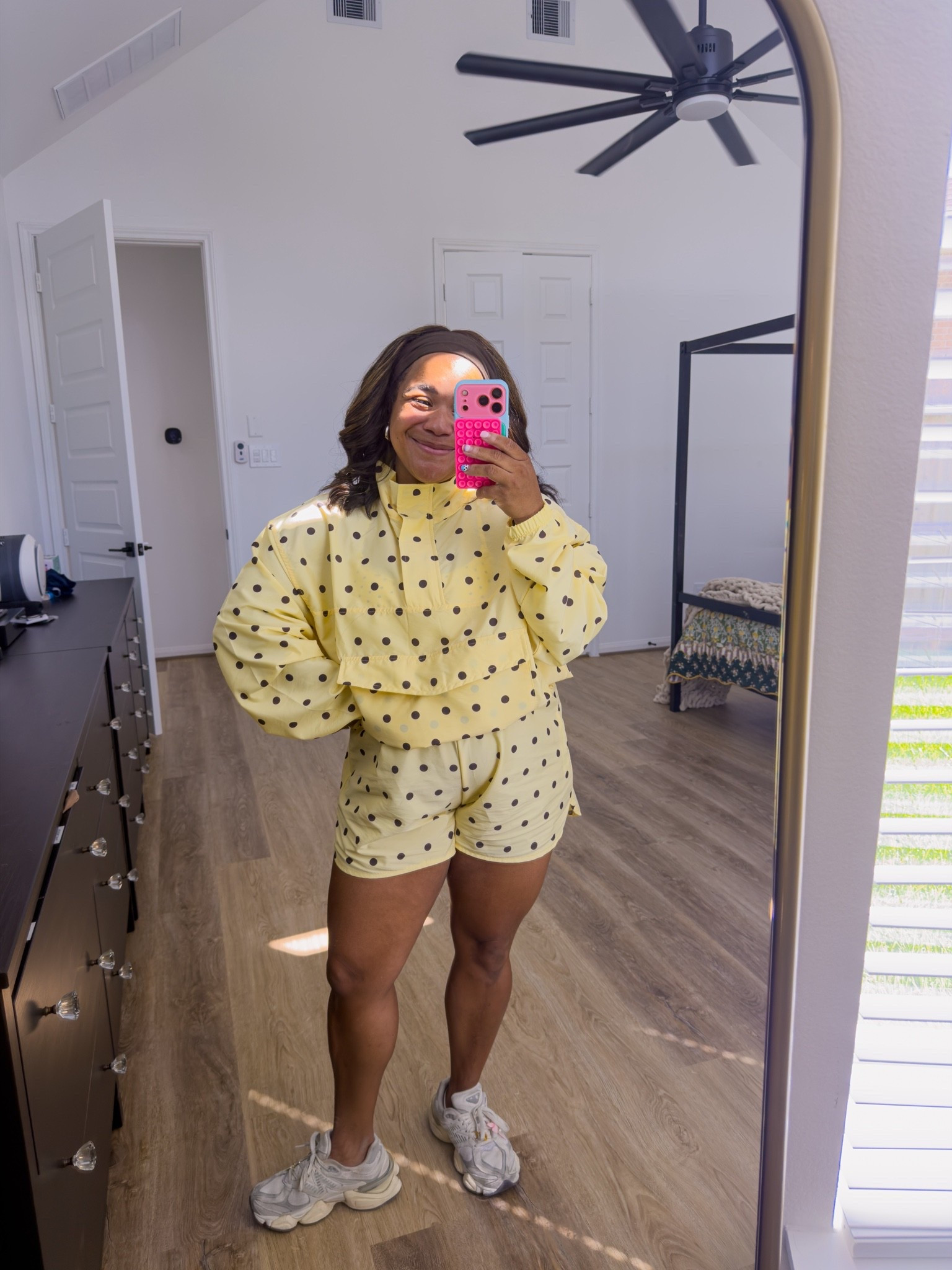 Wore this for school drop off (and pick up too!!) light weight for those of us still in the heat! Medium in the top & bottom!

#LTKmomlife #LTKootd