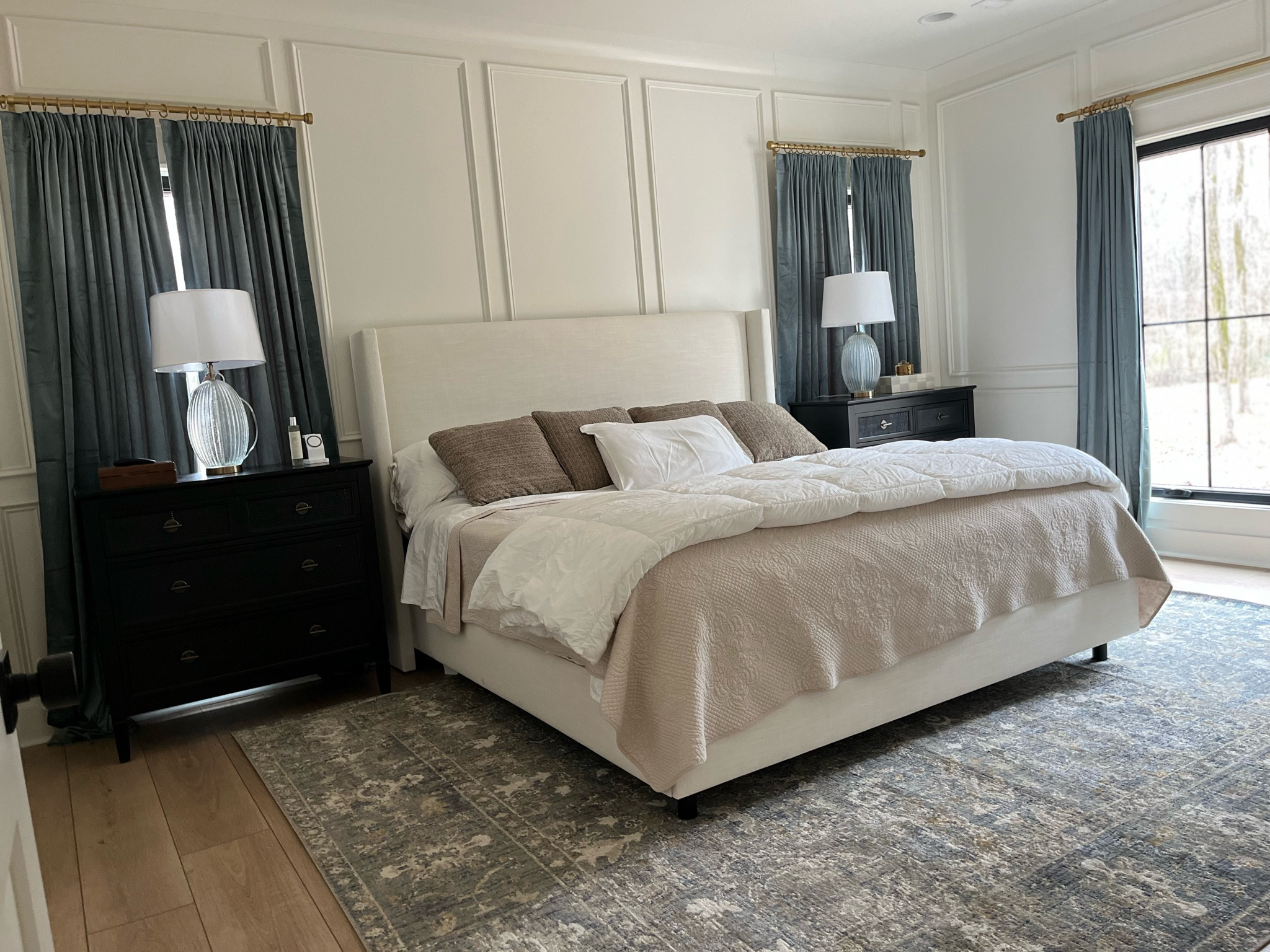 I am truly obsessed with the way my bedroom looks. I spent months trying to figure out the right design. And I really wanted to move into the new house with everything delivered and ready to go but I think the wait was worth it to have this room. After building a custom house, I think it’s important to have a balance of a room that is styled to the elegance of the house while also maintaining a budget because let’s be for real almost everyone who builds goes way over budget. So, we can’t just go dropping another few thousands of dollars to design a bedroom. Thanks to wayfair, Home Depot, and target. I have the bedroom of my dreams without having to sell a kidney. 

#LTKsalealert #LTKhome #LTKSale