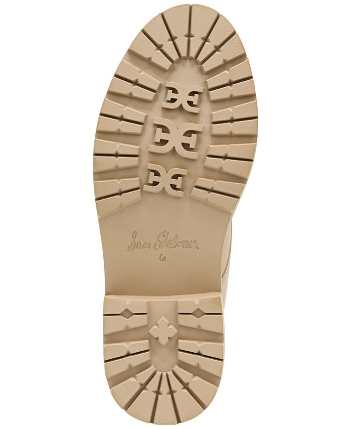 Sam Edelman Lydell Lace-Up Lug Sole Combat Boots & Reviews - Booties - Shoes - Macy's | Macys (US)