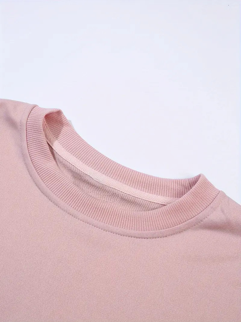 Plus Size Heart Print Sweatshirt Casual Long Sleeve - Temu | Temu Affiliate Program