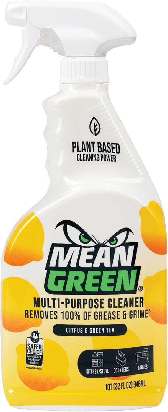 Mean Green Non-Concentrated Ready-to-Use Multi-Purpose Cleaner, Citrus & Green Tea, 32 Ounce | Amazon (US)