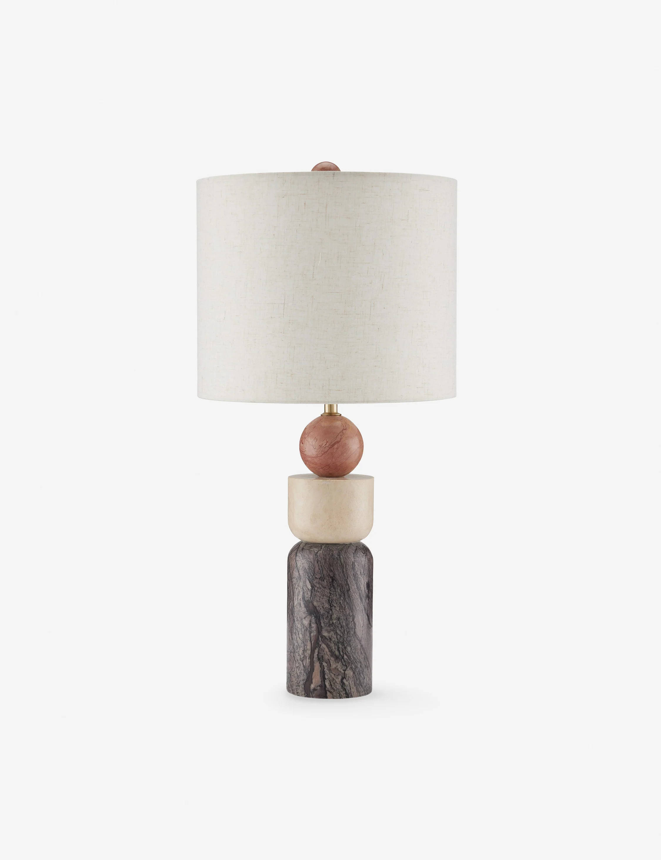 Emberly Table Lamp, Mixed Marble | Lulu and Georgia 