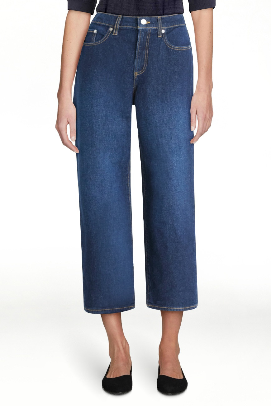 Free Assembly Women's Mid Rise Relaxed Ankle Length Jeans, 27" Inseam, Sizes 0-20 | Walmart (US)