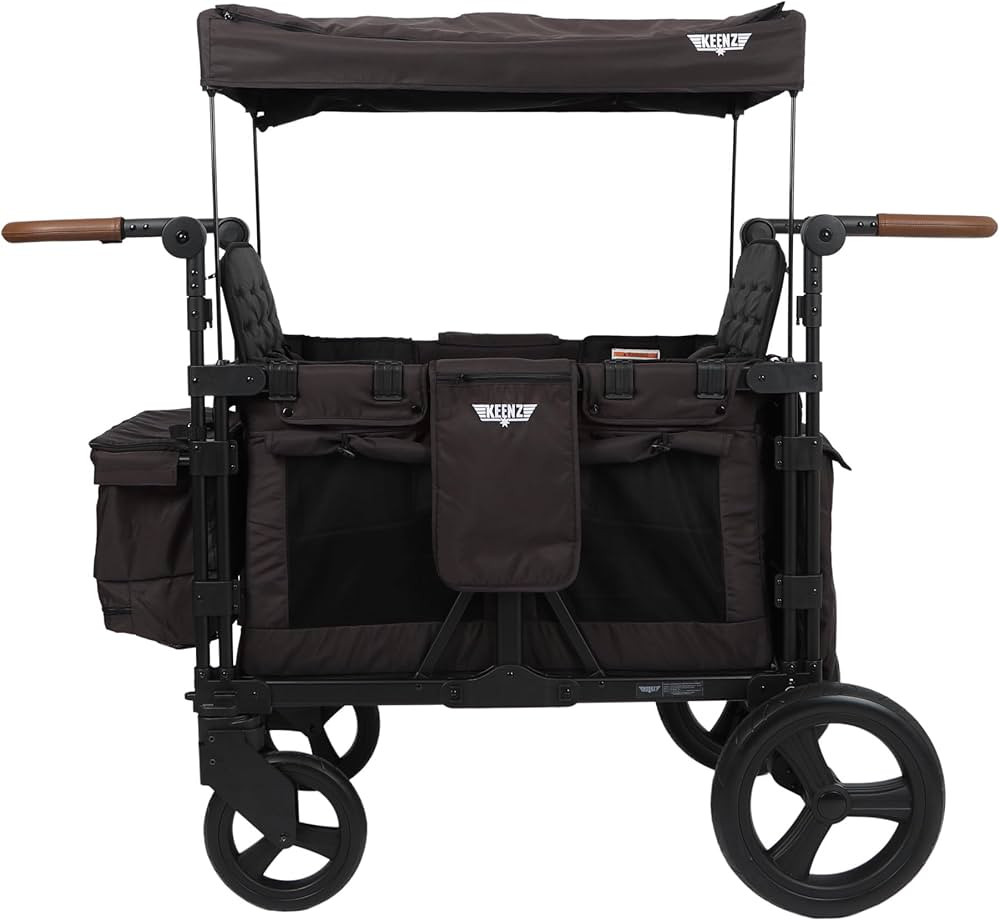 Keenz XC+ 2.0 - Luxury Comfort Stroller Wagon | Foldable 4 Passenger Quad Seater with Adjustable ... | Amazon (US)