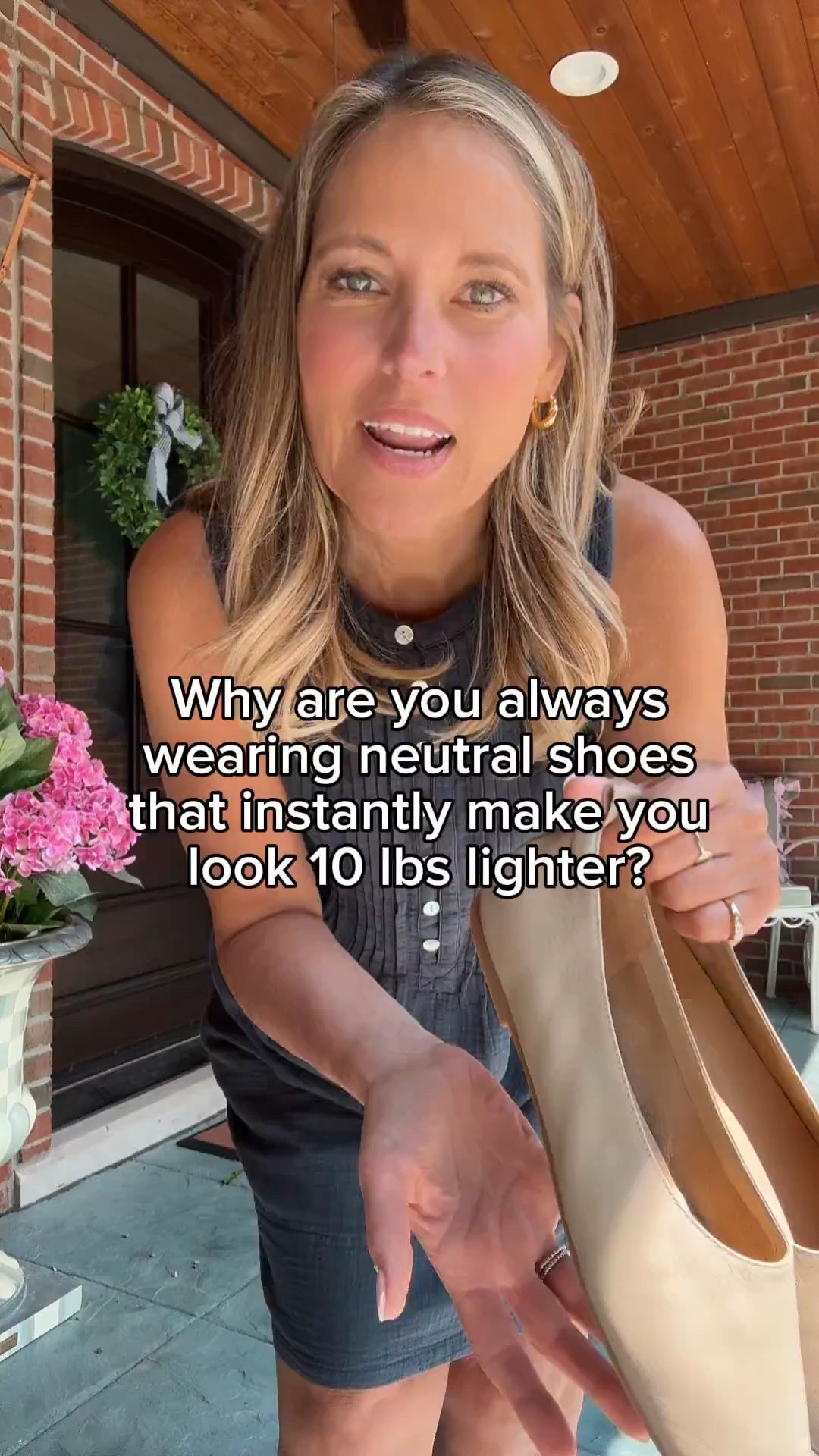 It’s the secret nobody talks about enough but swapping your shoes for a nude/neutral tone is basically a legging length hack for your ankles. No color break, no visual “stop” — your leg just… keeps going. Instant leaner leg line, zero effort, no gym required. 😂

Tegan and I have been doing this for years and it’s still the easiest style trick in our arsenal. Beige, tan, camel, blush, clear: match it close to your skin tone and watch what happens.

our go-to neutral picks 👯‍♀️ s

#LTKOver40 #LTKMidsize #LTKdayinmylife