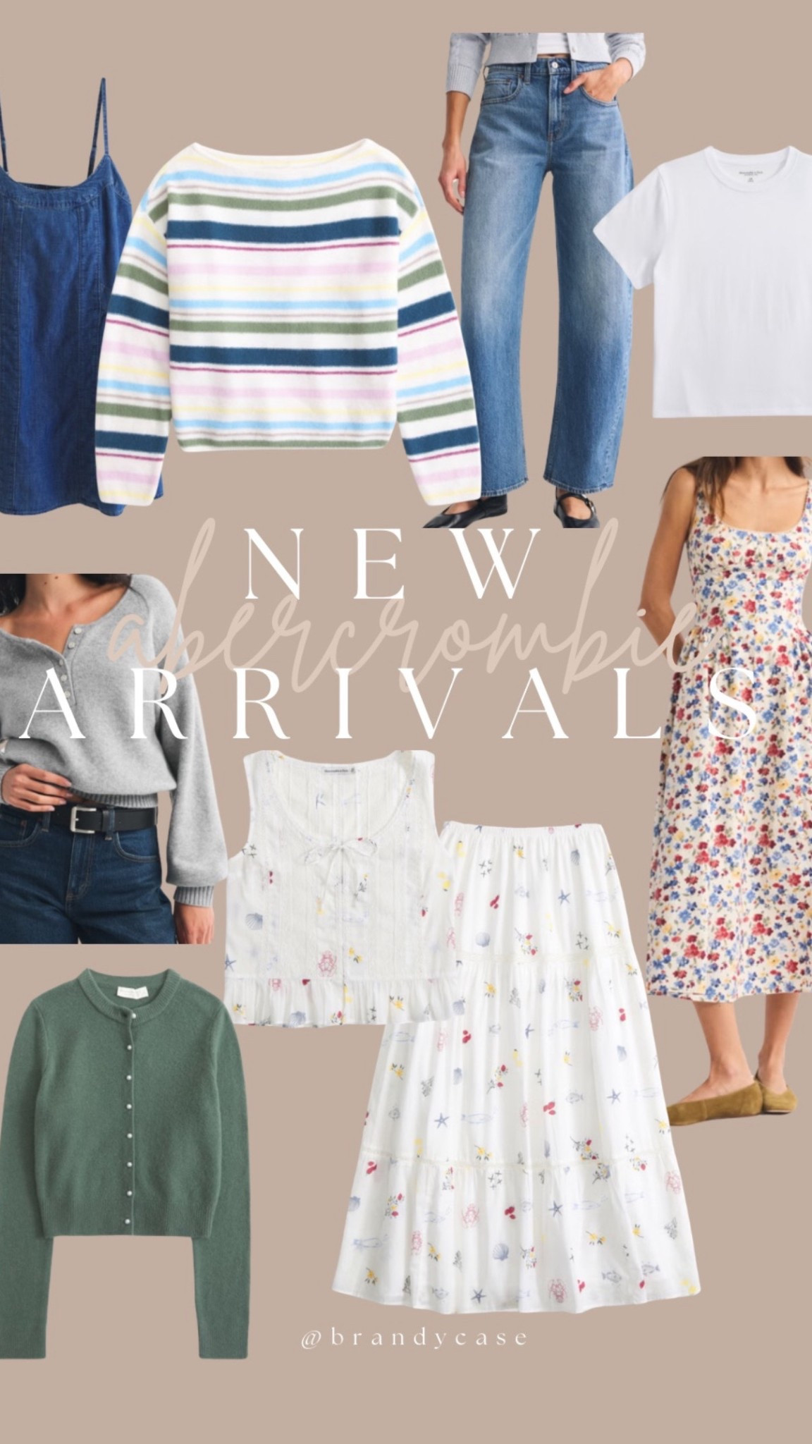 so many cute new arrivals from Abercrombie! I ordered the striped sweater and white tee in size small! 

Colorful sweater, spring, summer dresses 