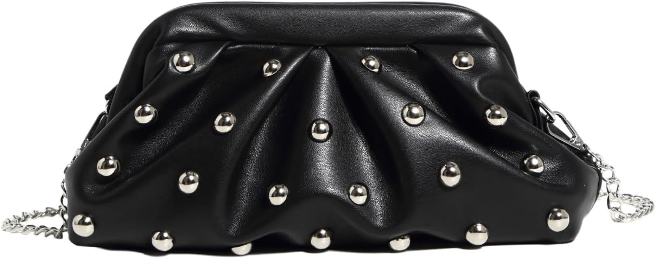 QWINEE Women's Y2k Studded Evening Bags Vintage Ruched Wedding Prom Clutch Purses Crossbody Handb... | Amazon (US)