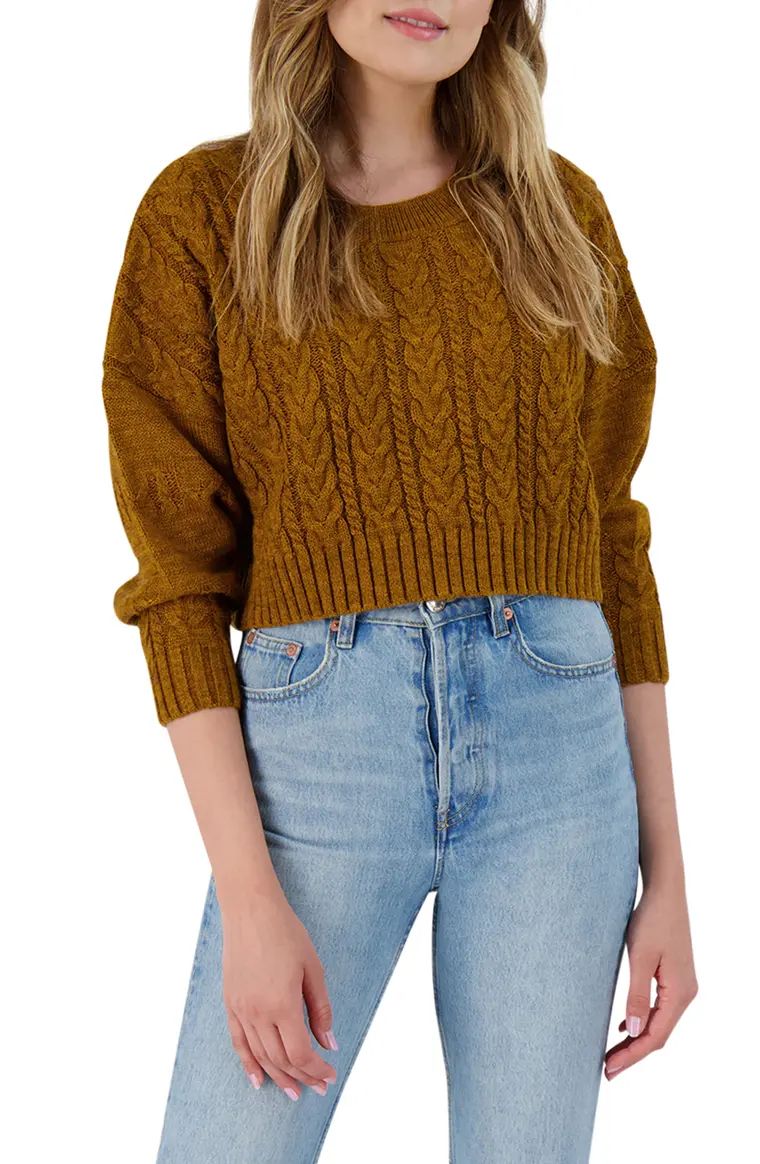 Isn't She Cute Cable Crop Sweater | Nordstrom