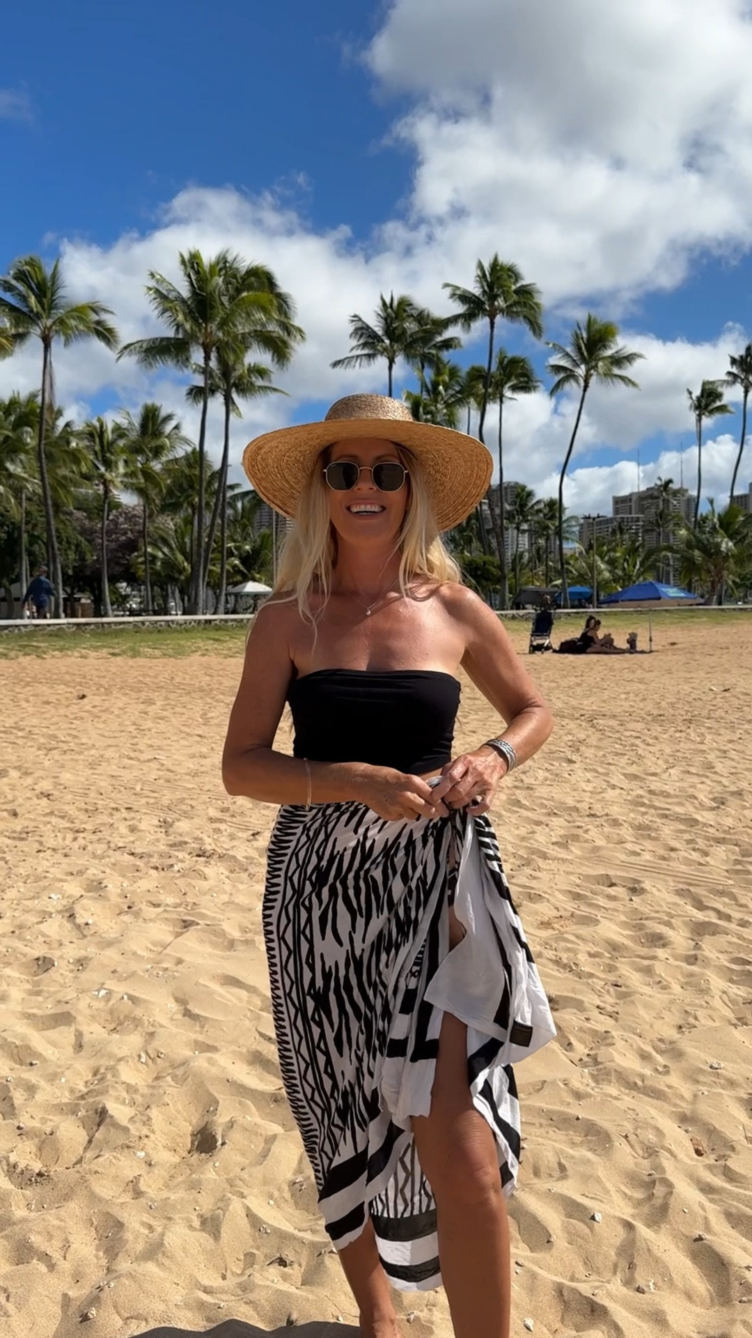 Here’s his you can make a cover up beach dress from a sarong using a bangle !

#LTKU #LTKWatchNow #LTKStyleTip