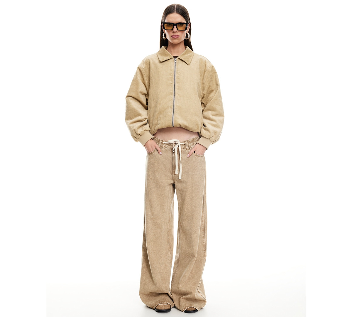 Lioness Women's Muse Front-Zipper Jeans - Camel | Macy's