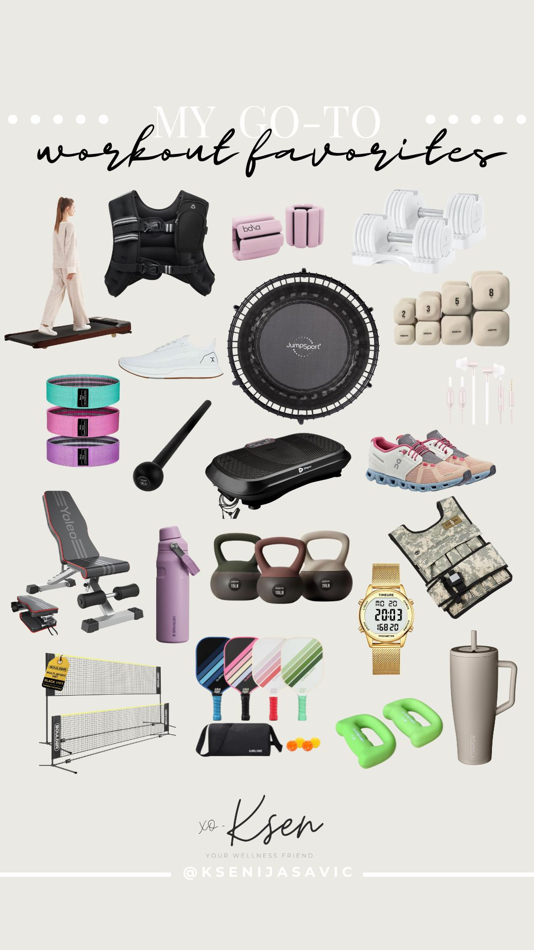 My favorite workout go-to's that I use & love. 💪🏼 💕 As always more on www.ksenijasavicblog.com 😊 

 #LTKActive #LTKOver40 #LTKFamily