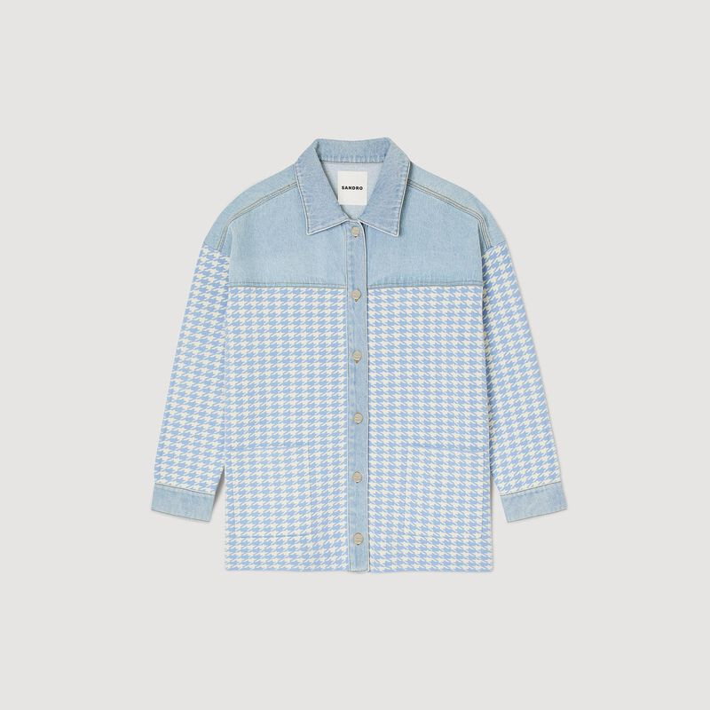 Houndstooth coatigan | Sandro US | Sandro-Paris US