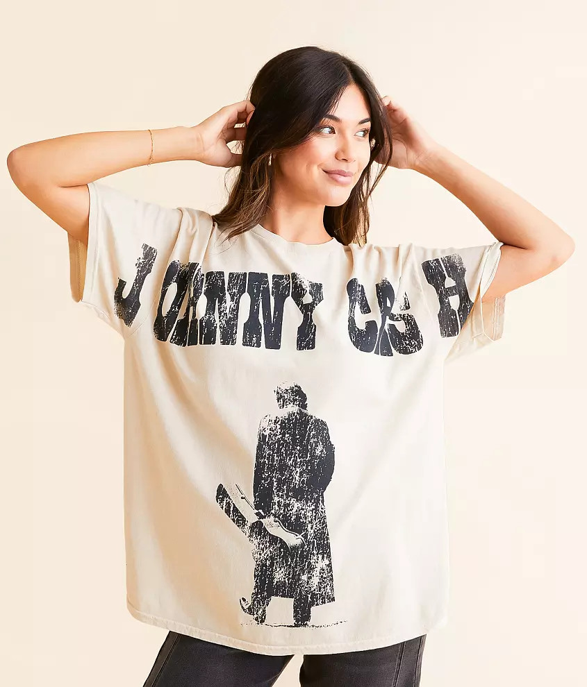 Johnny Cash Oversized Band T-Shirt | Buckle
