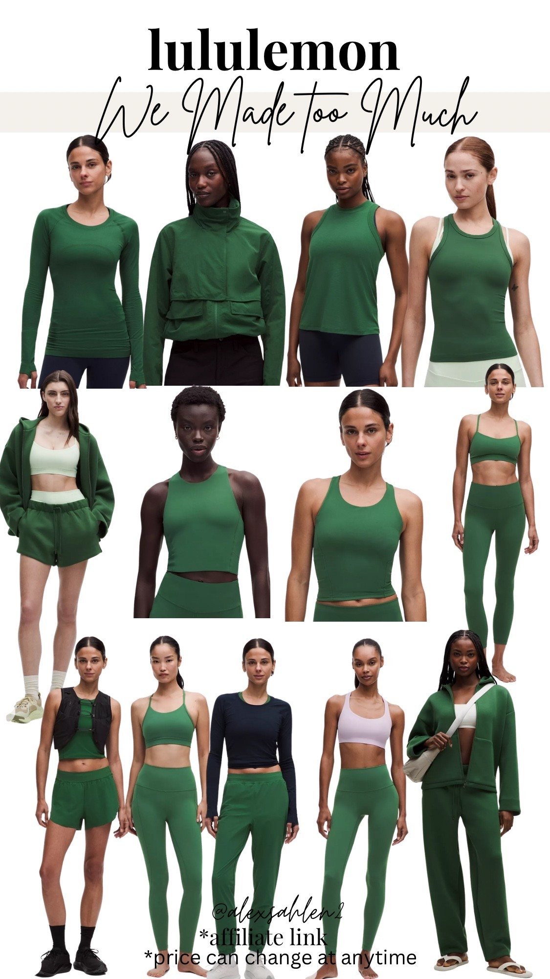 lululemon sale! Grab your size quick before it sells out! 💚