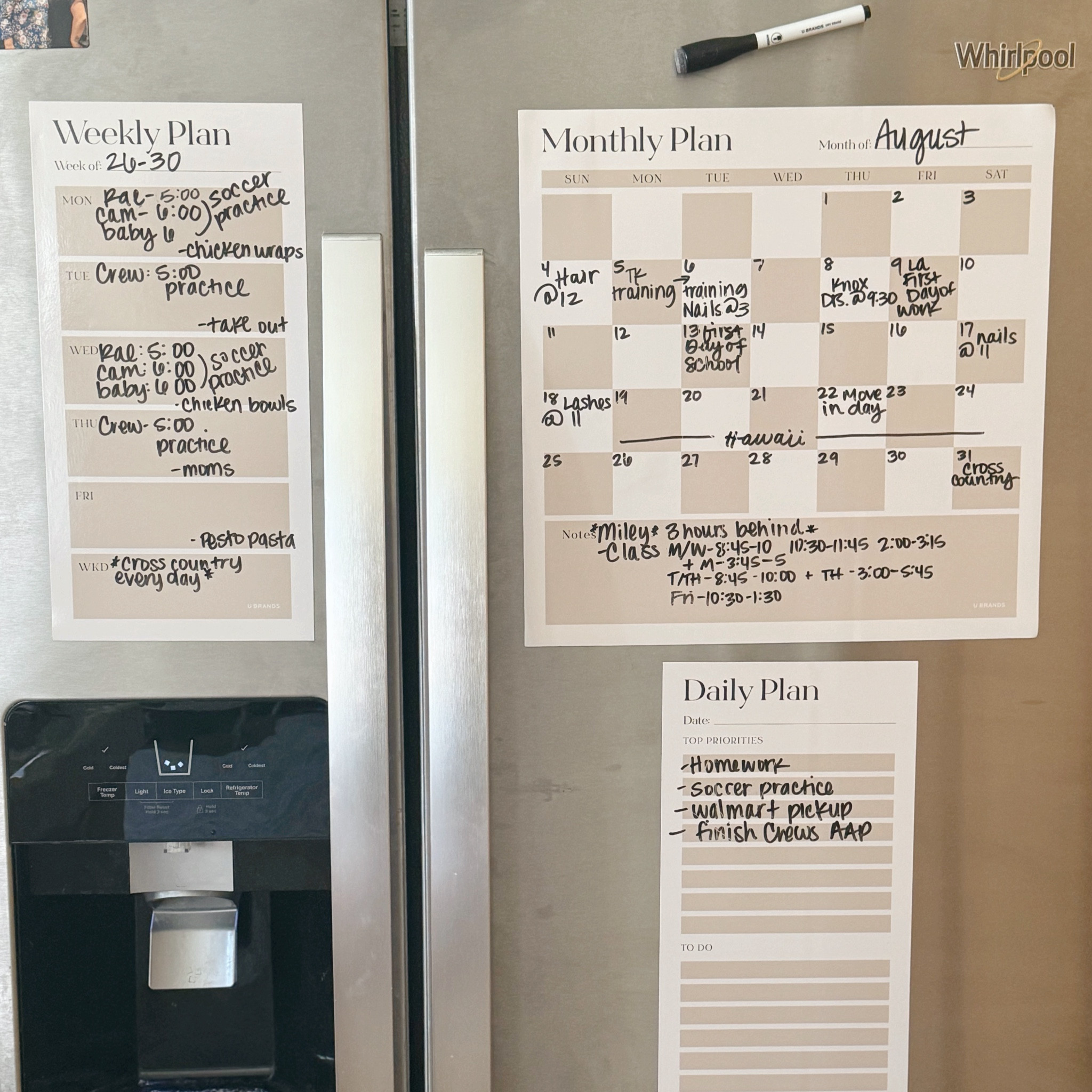 Magnetic fridge calendar to make my mom life easier ✨

#LTKHome #LTKFamily #LTKKids
