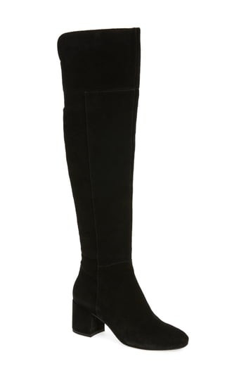 Women's Sarto By Franco Sarto Korrine Over The Knee Boot, Size 4 M - Black | Nordstrom