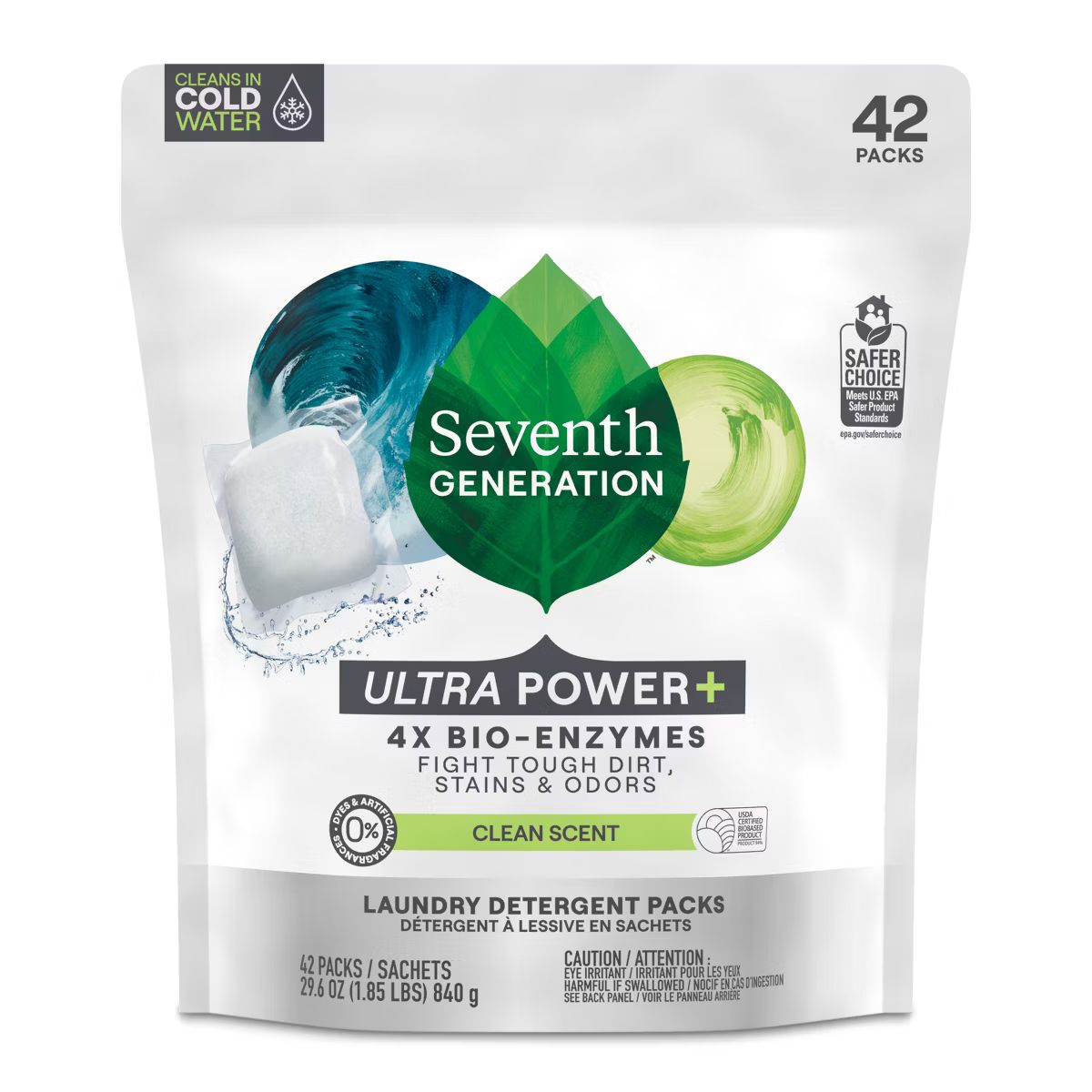 Seventh Generation Laundry Detergent Packs Fresh Citrus - 42ct/29.6oz | Target