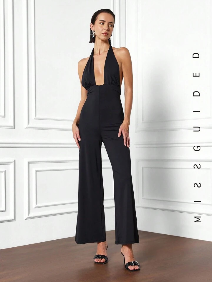 MISSGUIDED Hosenanzug mit Halterung und Ausschnitt | SHEIN