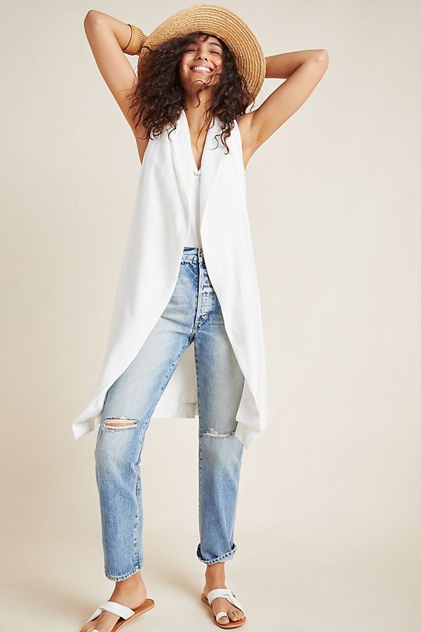 Draped Longline Vest | Anthropologie (US)