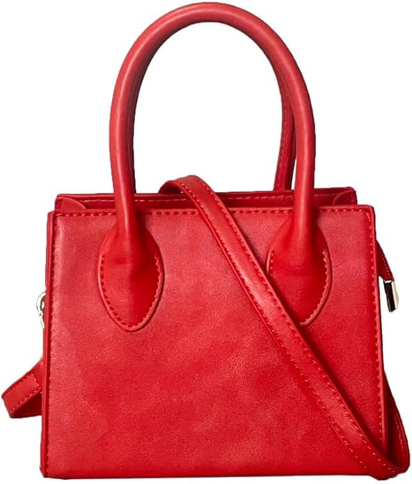 Small crossbody tote bags for women faux leather cute clutch mini purses and handbags | Amazon (US)
