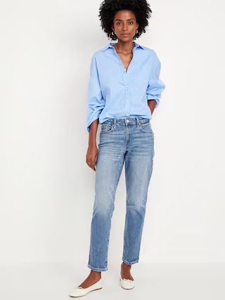 Mid-Rise OG Straight Ankle Jeans | Old Navy (US)