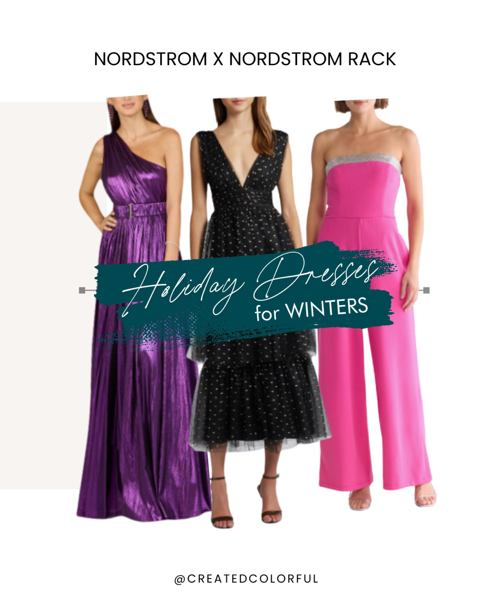 When you wear your best colors to the Holiday party, the heads will all turn. Winter palettes, get ready to be the main character in these holiday dresses! Could definitely work as a New Years Eve dress too!

#createdcolorful

#LTKStyleTip #LTKParties #LTKSeasonal