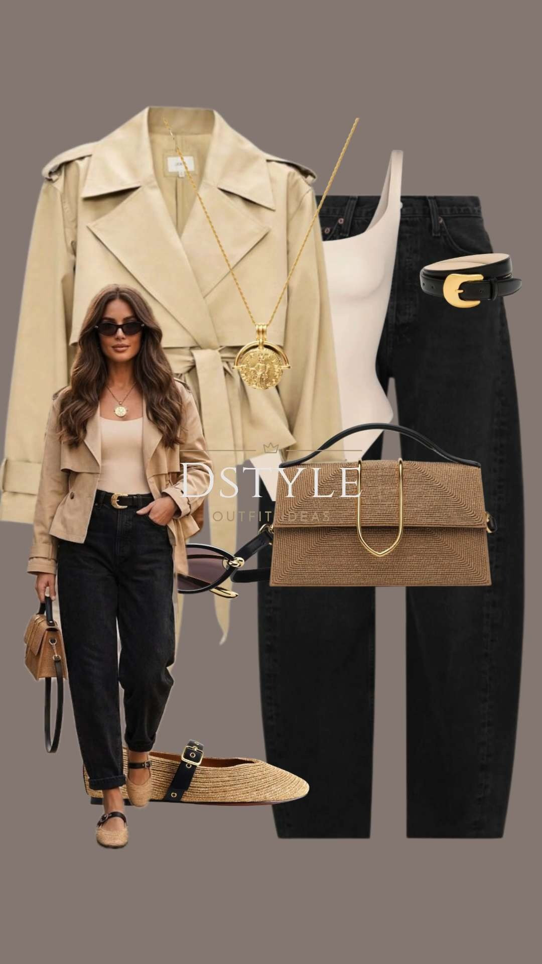 Textured Neutrals & Cropped Trench 🧥✨
Swap your traditional trench for this cropped belted version for a fresh, modern update to your spring wardrobe. This look is all about the raffia textures and gold hardware, creating a chic, elevated contrast against classic black denim.

tags: Cropped trench coat, raffia flats, Mary Janes trend, black denim outfit, spring neutrals, quiet luxury, raffia bag, street style inspiration, transition fashion 

 

#LTKootd #LTKWorkwear