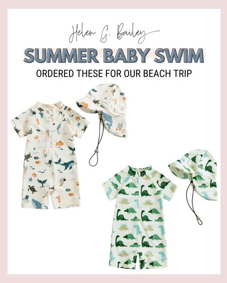 Baby swimsuits with matching hats

#LTKFindsUnder50 #LTKBaby #LTKSwim