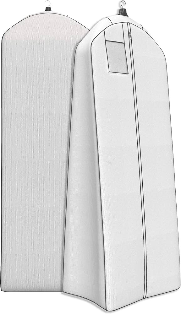 Your Bags Wedding Dress Bag – Large Garment Bag For Long Gowns -Polyethylene, 72"x24”, Big 20... | Amazon (US)