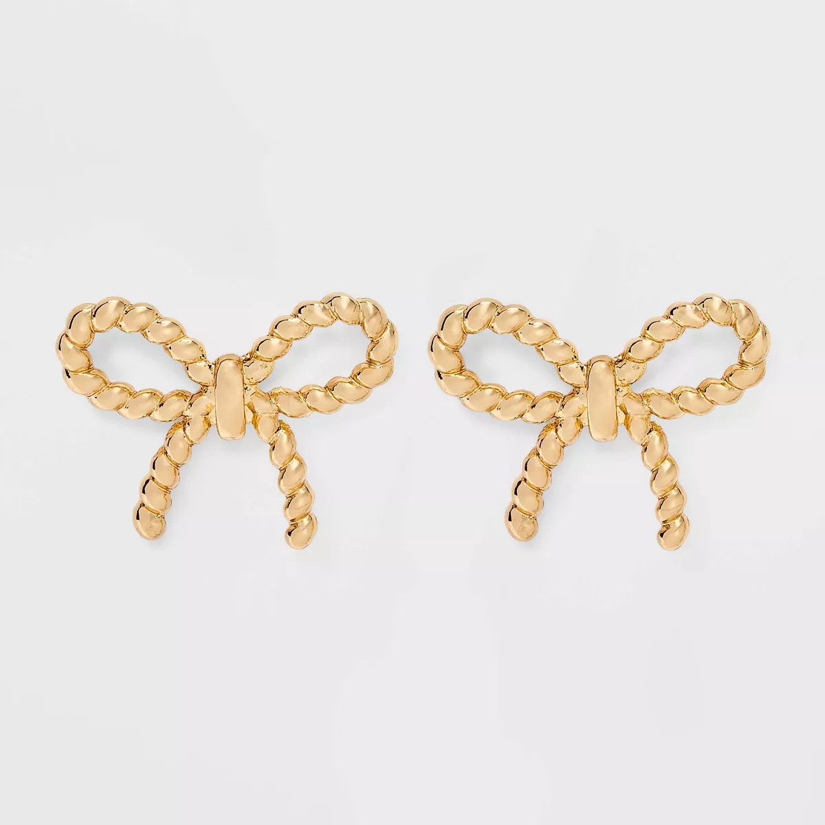 Simple Bow Earrings - A New Day™ Gold | Target