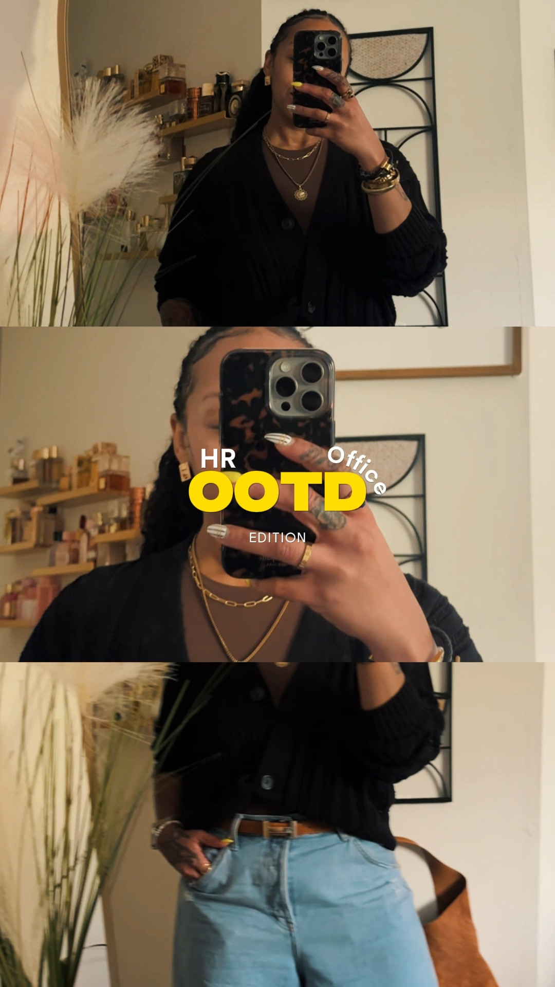 
“Office-ready, but make it me. ✨ Keeping it polished with a cozy knit, statement denim, and a pop of leopard—because workwear doesn’t have to be boring. #WorkStyle #OfficeOOTD #ChicAndComfortable #BlackGirlStyle #EffortlessWorkwear #StyleInTheOffice #ModernProfessional #barrelLegDenimVibes

For your reference I am 5’6 and 183lbs.

✨knit cardigan- size L
✨bodysuit- size L
✨Barrel Leg Jeans- sz 12
✨leopard flats
✨bag (inspired Coach & Madewell design)


#LTKMidsize #LTKOver40 #LTKStyleTip