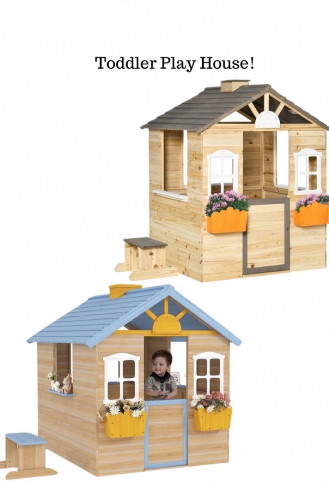 Outdoor toddler playhouse. Wooden playhouse. Summer playhouses for kids.

#LTKKids #LTKmomlife #LTKSeasonal