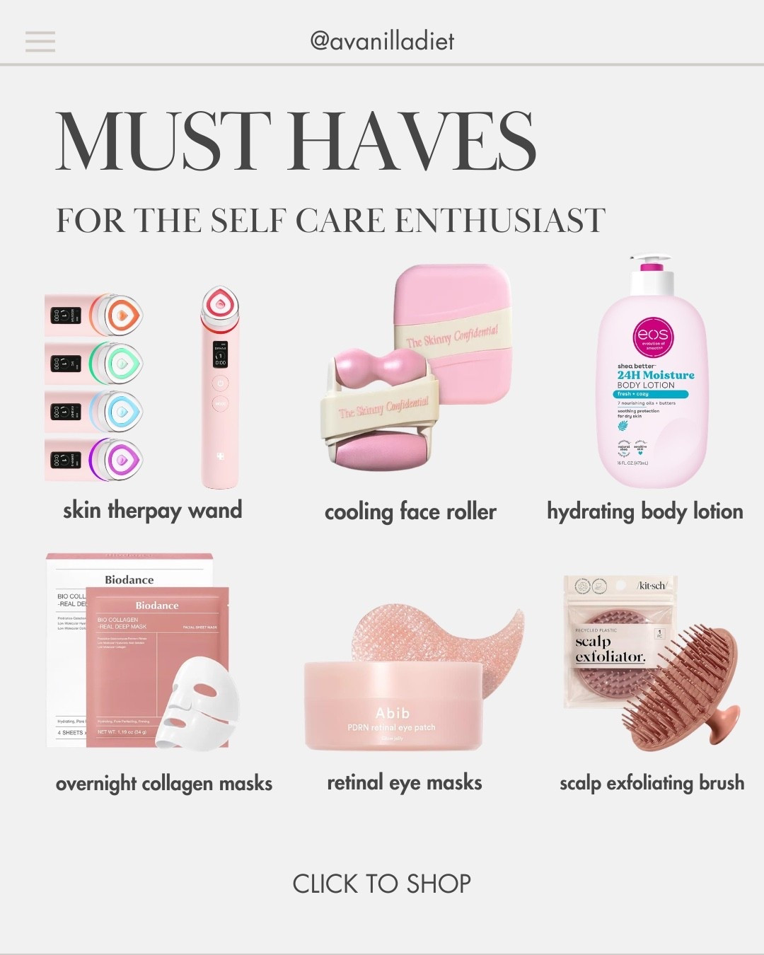 🧴 Must-haves for the self-care enthusiast 🧴
Feel-good favorites that elevate your routine and make everyday moments more intentional ✨
#selfcarefavorites #wellnessroutine #glowupessentials #amazonbeauty #ltkwellness #mindfulmoments

#LTKselfcare #LTKmorningroutine
