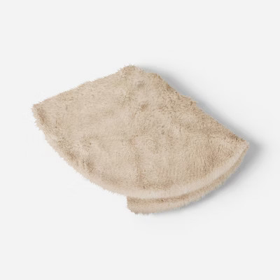 Faux Fur Christmas Tree Skirt Ivory - Threshold™ | Target