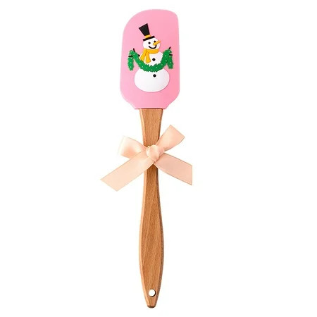 uublik Kitchen tools for Human Christmas Design Spatula Wooden Handle Silicone Scraper Kitchen Bakin | Walmart (US)