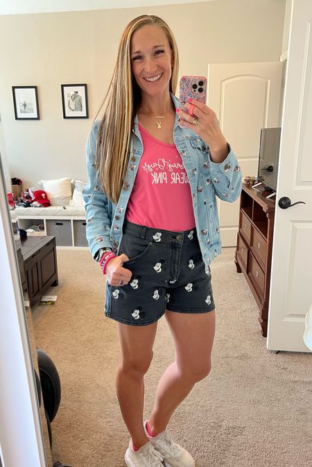 Disney travel outfit!

Shorts - TTS
Shirt - made by me, linked similar
Jacket - from Disney parks in 2021
Shoes - comfy enough to walk the parks all week!

#LTKxadidas #LTKtravel #LTKunder100