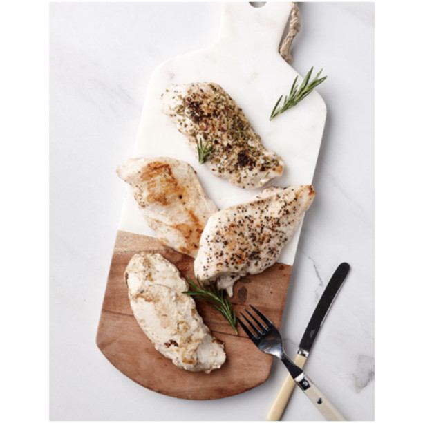 LA BELLA HOME | Wood Marble CheeseBoard | Solid Wood | 15" x 6" |  White Marble Wood Cutting Boar... | Walmart (US)