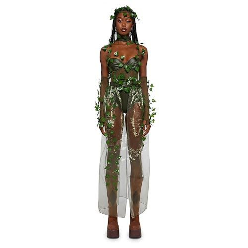 Dolls Kill Wood Nymph Inspired Costume - Green Ivy Poison Outfit by Trickz N' Treatz - X-Large | Amazon (US)