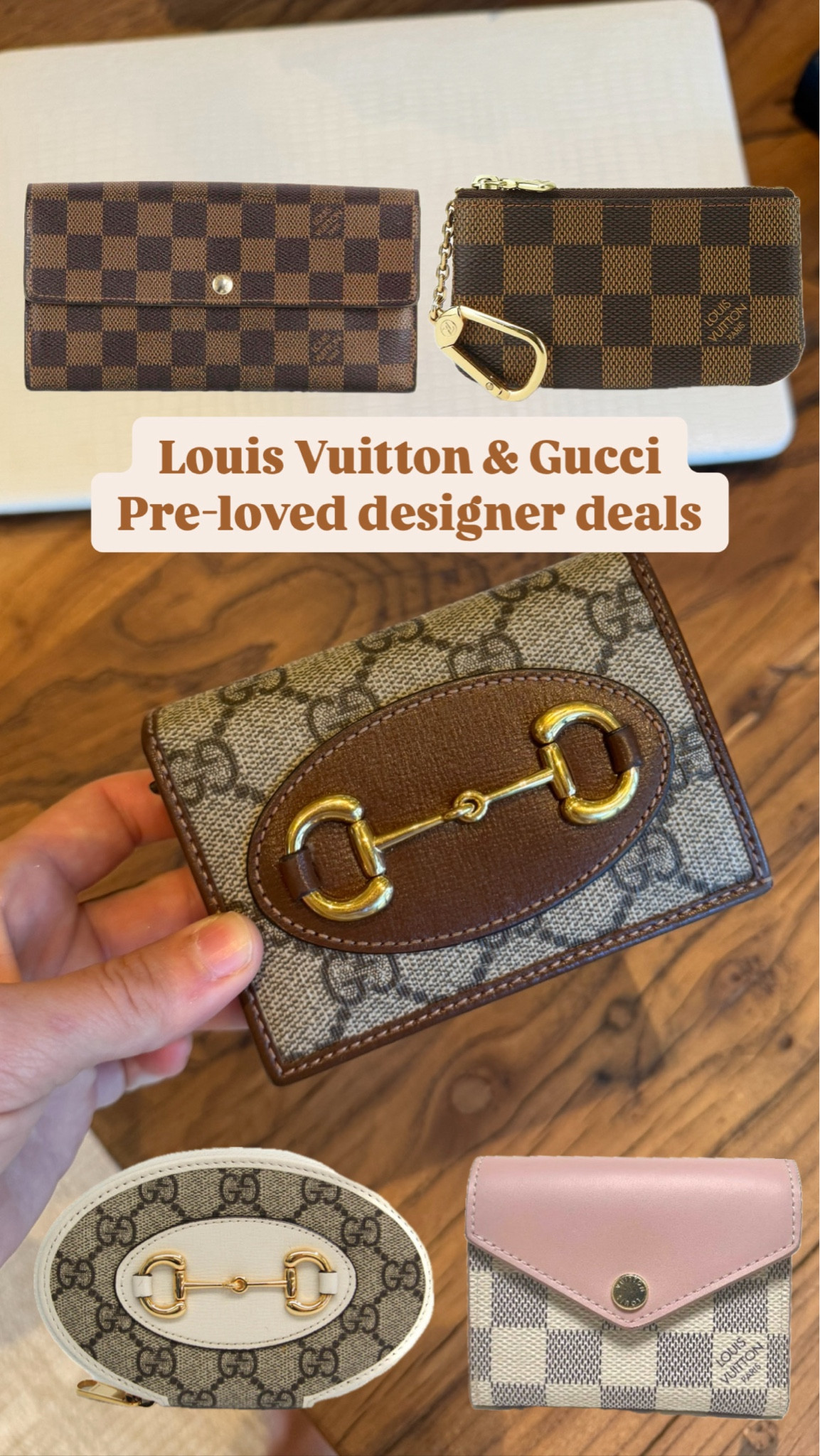 Louis Vuitton and Gucci pre-loved wallets and designer bags 

#WalmartPartner @WalmartFashion #PreLovedFinds

#LTKItBag #LTKHoliday #LTKSaleAlert