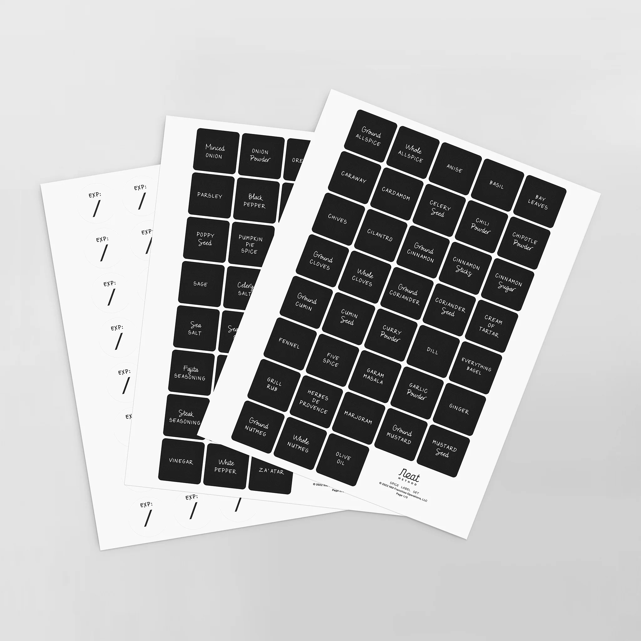 Spice Label Set | NEAT Method | NEAT Method