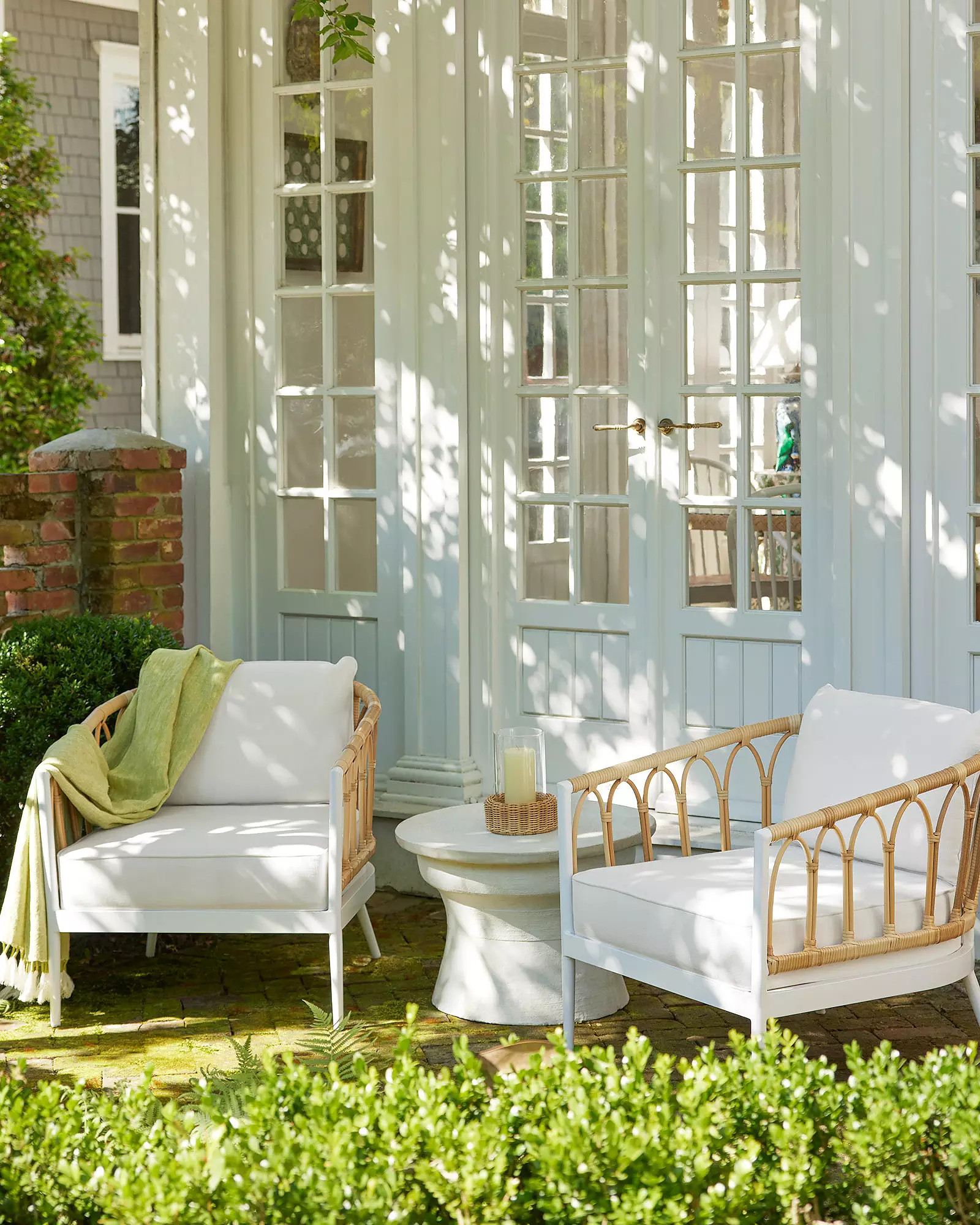 Sausalito Lounge Chairs with Lamu Cocktail Table Lounge Set | Serena and Lily