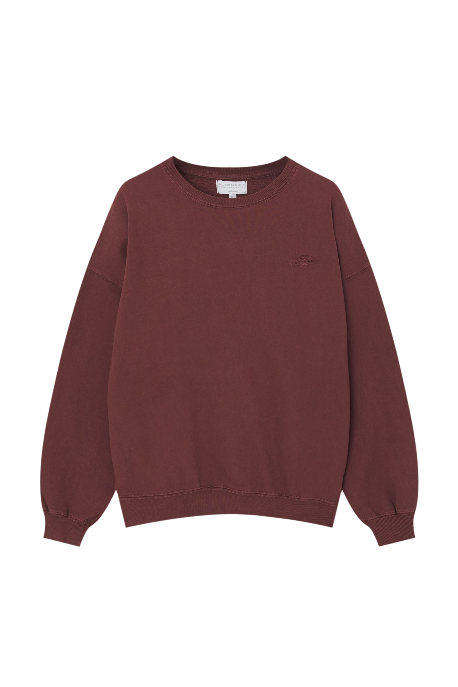 FADED SWEATSHIRT WITH EMBROIDERY | PULL and BEAR UK