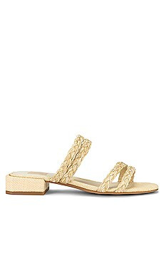 Dolce Vita Haize Raffia Slide in Vanilla from Revolve.com | Revolve Clothing (Global)