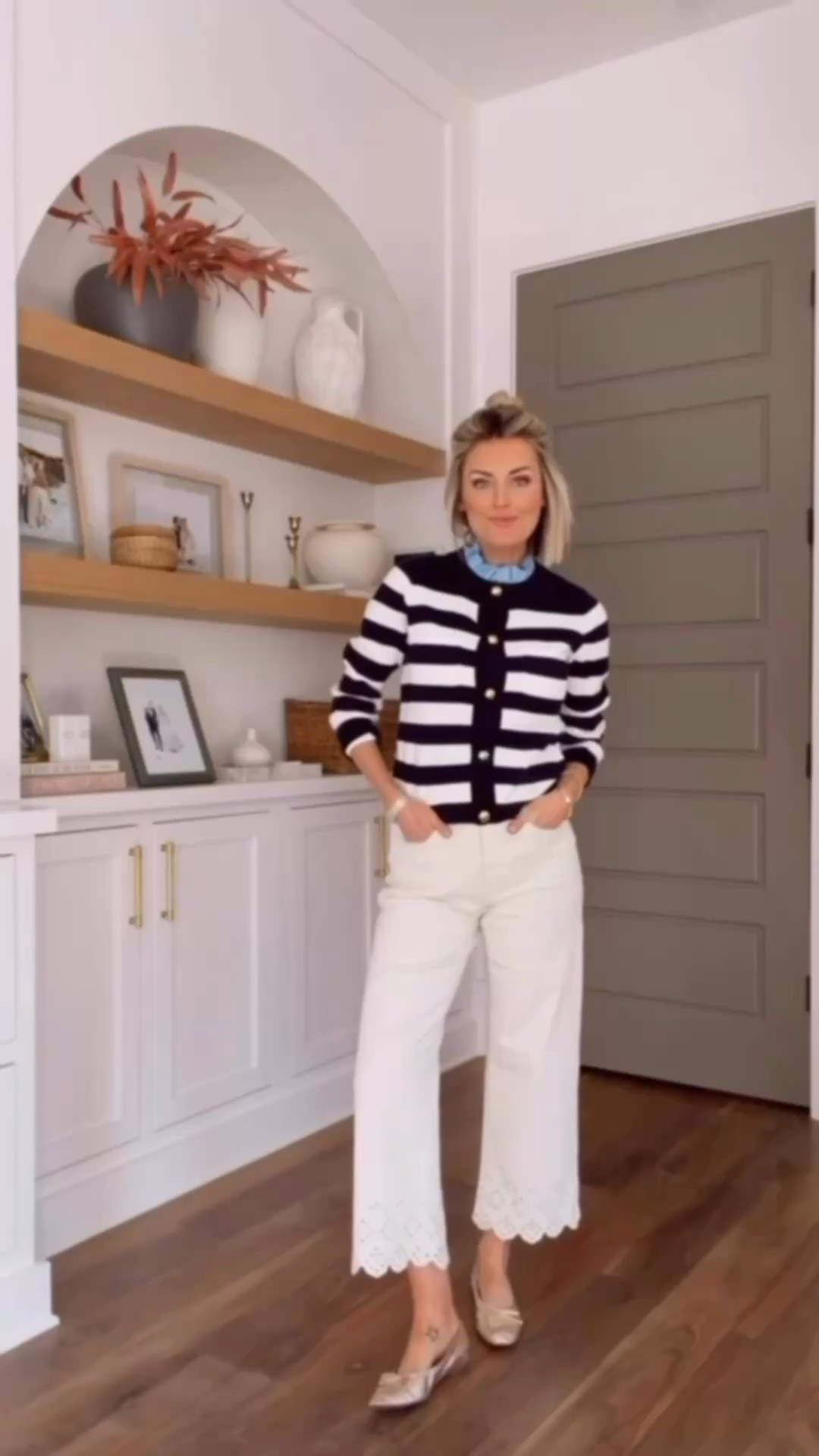 These pants are such a good Walmart find 👏🏼 I love the scalloped detail on the bottom! Wearing S/4.

Loverly Grey, Walmart find, Walmart fashion, white pants, spring workwear, spring fashion, spring outfit ideas 

#LTKootd #LTKSeasonal