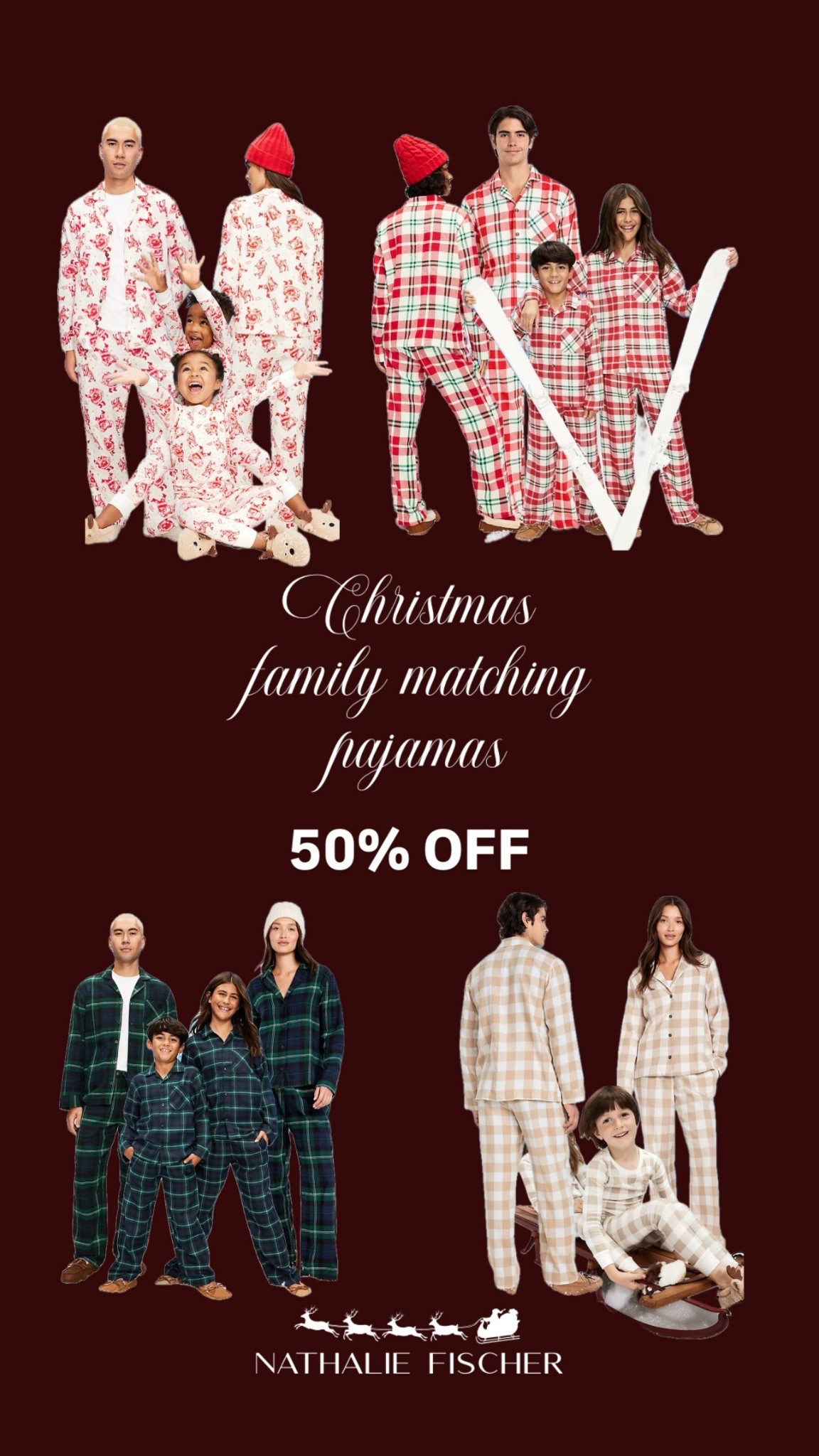 Christmas family matching pajamas are currently 50% OFF at Old Navy there are many more colors and patterns to choose from 🎄

#LTKSeasonal #LTKHoliday #LTKSaleAlert