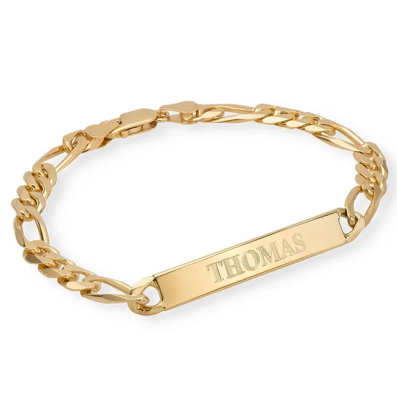 Amigo ID Bracelet for Men in 18K Gold Vermeil | MYKA