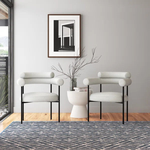 Joni Boucle Upholstered Arm Chair | Wayfair North America
