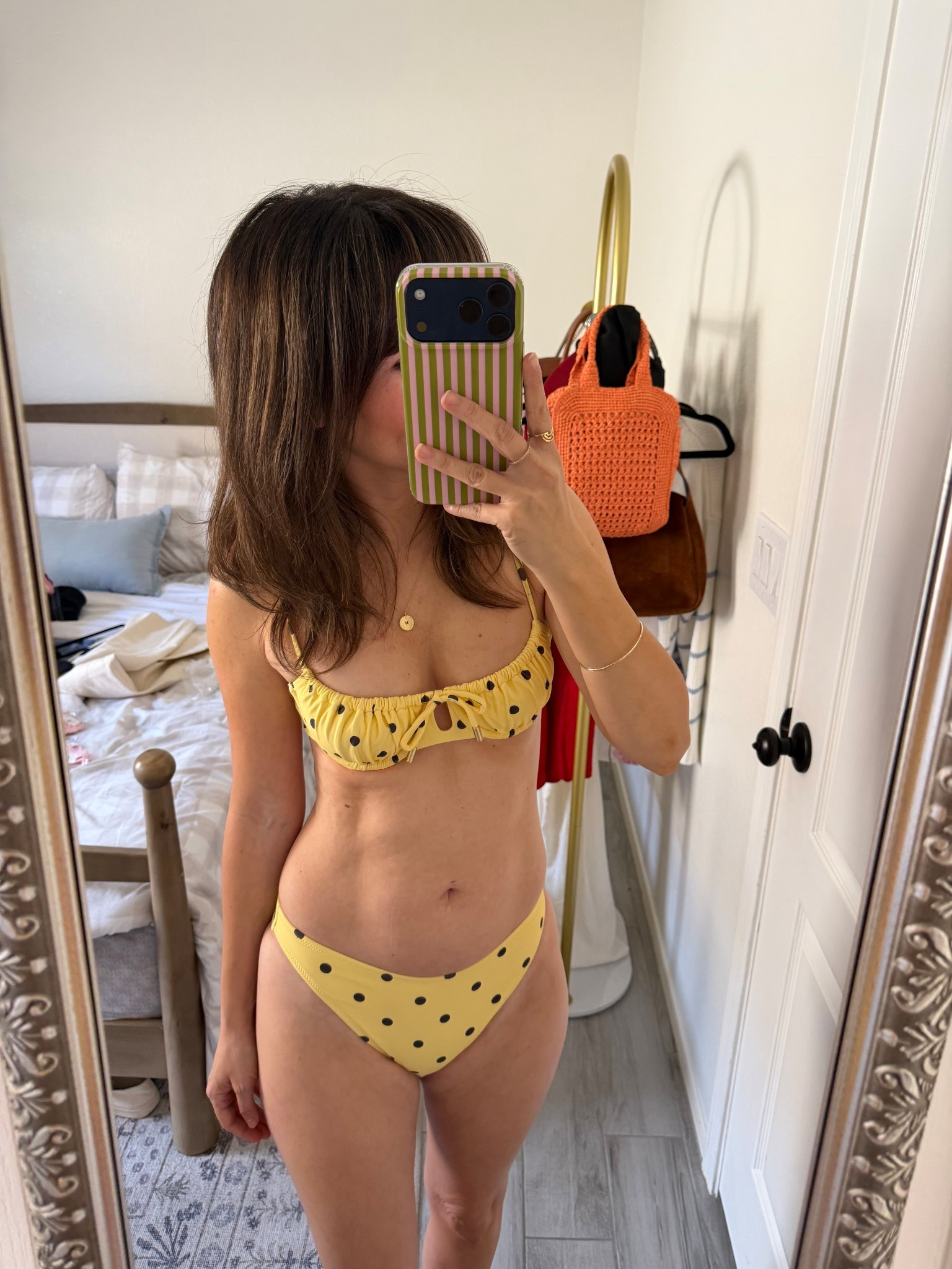 A petite-friendly bikini that actually fits.

This yellow polka dot set is one of my favorite finds lately — the top has adjustable ties and a soft ruffle detail that makes it flattering without feeling too minimal. The bottoms sit comfortably without digging in, which is always a win.

Cute, simple, and the kind of swim set you’ll reach for all summer.

petite swimwear, petite bikini, petite mom style, 5’2 style, flattering bikini set, summer swim finds

Xs top and bottom 

#LTKPetite #LTKSwim