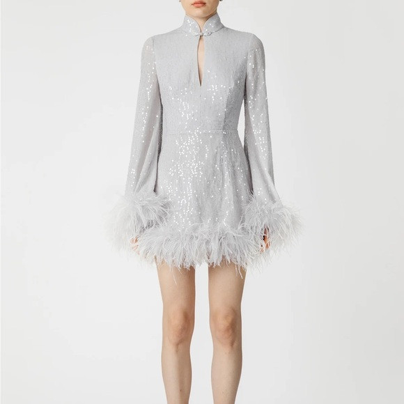 SAU LEE | Bianca Mini Dress | Silver | Sz. 6 | NWT | Poshmark